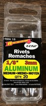 NOS Arrow Fastener Aluminum RMA 1/8-Inch (3mm) Medium Rivets (20-Pack) - $6.69