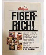 1983 Kelloggs Fiber Rich Cereal Vintage Print Ad Advertisement pa30 - $8.90