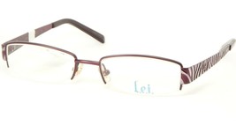 New W/ Tag L.E.I. Lei 109 505 Eggplant / Purple Eyeglasses LEI109 50-17-135 Mm - £29.97 GBP