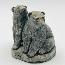 Vintage Glacial Ice Age Sculpture Polar Bears Figurine Alaska ACE Art Po... - $18.49