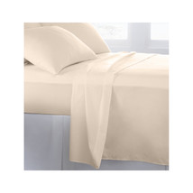 Bed Sheets Full Size Egyptian Collection 6 Pc Bed Sheets Set Ivory Microfiber - £22.72 GBP
