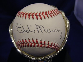 Eddie Murray Hof 2003 500 Hr &amp; 3000 Hit Clubs Signed Auto Baseball Psa/Dna - £96.50 GBP