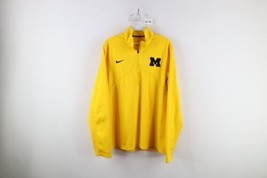 Nike Mens Large Travis Scott Mini Swoosh University of Michigan Half Zip Sweater - £58.36 GBP