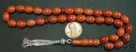 Prayer Worry Beads Komboloi Brown Goldstone And Sterling - Complete And Perfect - £98.79 GBP