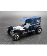 1969 Vintage Hot Wheels BLUE Police Paddy Wagon Original Blackwall Tires - $367.17 MXN