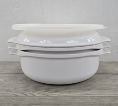 Tupperware TupperWave MealMaker Set 4 Piece Stack Cooker - White (D) - $38.69