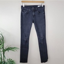 Rag &amp; Bone | Black Distressed Skinny Jeans, womens size 26 - $62.89