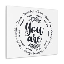  You Are What God Says You Are Bible Verse Canvas Christian Wall - £59.75 GBP+