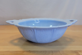 Jeannette Cherry Blossom Blue Delphite Bowl Handles Depression Glass Vintage 30s - $24.99