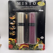 Misto Gourmet Olive Oil Sprayer 2 Pack Silver Purple 476671 Brand New - $35.00