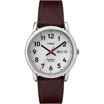 Timex T20041 Men&#39;s Easy Reader Brown Leather Strap Watch - £35.61 GBP