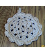 Blueberry Pie Hot Pad, Crochet, Handmade, Kitchen Decor, Double Thick, Gift - £8.43 GBP