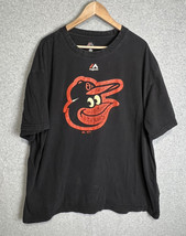 Orioles Baseball T-Shirt Mens Xxxl 3XL Majestic Mlb Tee Read - £10.19 GBP