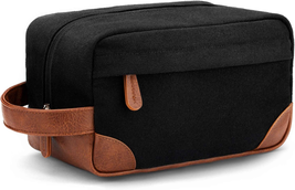 Toiletry Bag Hanging Dopp Kit for Men Water Resistant Canvas Shaving Bag with La - £22.93 GBP