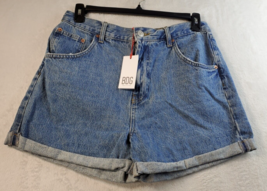 BDG Jeans Shorts Women 32W Blue Denim 100% Cotton Pockets Flat Front Medium Wash - £17.43 GBP