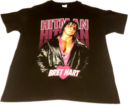 Hitman Bret Hart Original 1993 Vintage Wwf Wrestling Usa Titan Sports Xl T-SHIRT - $199.99