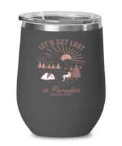 Lets Get Lost In Paradise, black Wineglass. Model 60072  - £21.22 GBP