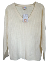 LuLaRoe Women&#39;s Torrie Pullover Sweater V-Neck 100% Acrylic Size XS Ivor... - £29.20 GBP