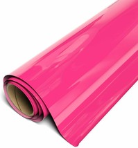 12&quot; x 5FT Pink HTV Iron On Heat Transfer Vinyl Roll for T Shirt Shoes Hats Bags - £7.18 GBP