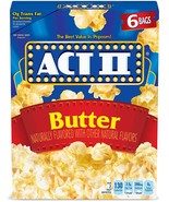 ACT II Butter Microwave Popcorn - 6 (SIX) 2.75-oz. Bags - $8.18 CAD