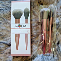 Moda Powder and Soft Glow Make-up Brush Set 100% Vegan NEW! - £5.58 GBP