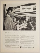 1962 Print Ad Bell Telephone System College Students in Library Studying - $14.21