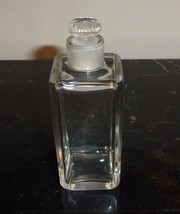 Vintage Glass Perfume Bottle with Glass Stopper 4&quot; - £31.54 GBP
