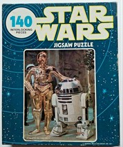 VINTAGE Star Wars Jigsaw Puzzle R2D2/C3PO General Mills Kenner 1977 Complete - £6.59 GBP
