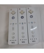 Nintendo Wii Remote White Controller RVL-003 SET 3 genuine oem *FOR PART... - $14.00