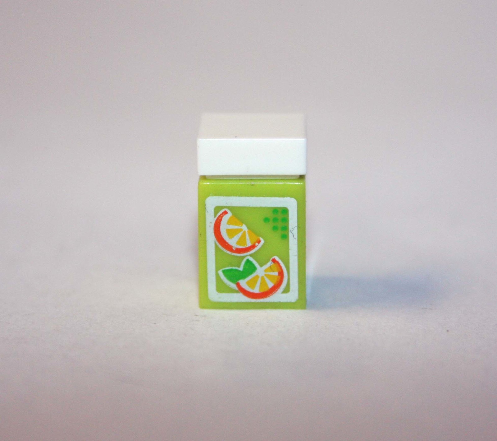Gift Minifigure Orange Juice Carton drink box DIY piece for Fast Ship - $2.48
