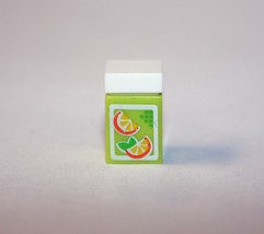 Gift Minifigure Orange Juice Carton drink box DIY piece for Fast Ship - $2.48