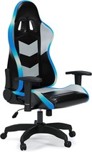 Lynxtyn Swivel Home Office Gaming Chair With Led Lighting, Black And Gray, By - £301.29 GBP