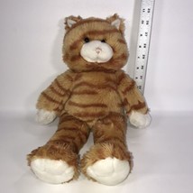 Build a Bear Orange Tabby Striped Kitten Cat Plush Kitty 18” Long BABW V... - £13.57 GBP