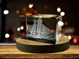 LED Base included | Dancing House 3D Engraved Crystal Keepsake Souvenir - £31.96 GBP+