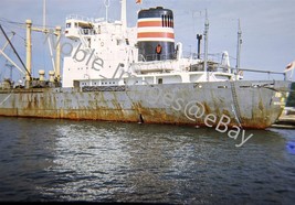 1968 Ryuto Freighter Shipping Vessel Japan Kodachrome 35mm Slide - £4.35 GBP