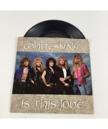 Whitesnake Is This Love Single Vinyl Record 45 RPM 7&quot; Rock Music Vintage... - $14.80