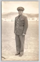RPPC Civilization Conservation Corps Soldier Officer c1940s Photo Postcard L25 - £7.00 GBP
