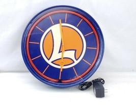 Lionel Trains 9-65950 Circle L 18&quot; Orange Neon Wall Clock Working - £63.30 GBP