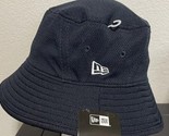 New Era Bucket Hat Navy Blue Blank Cap Training Sun Fishing Hat Drawcord... - $26.17