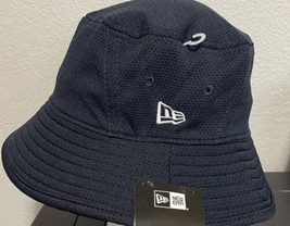 New Era Bucket Hat Navy Blue Blank Cap Training Sun Fishing Hat Drawcord... - £20.91 GBP