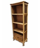 Suar Wood Bookcase Shelf Cabinet Acacia Solid to Live Furniture Tall Cup... - $14,525.80 MXN