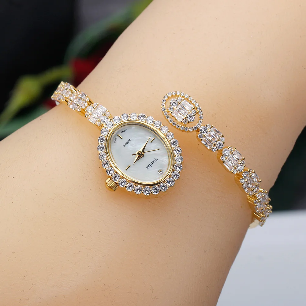 High Qualtiy AAA Zircon Bangle Watches  Austrian Crystal Woman wrist watch  for  - £76.87 GBP