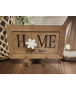 Wood Sign Home Decor Sign Home Sweet Home Sign Farmhouse Sign Decorative... - £15.80 GBP