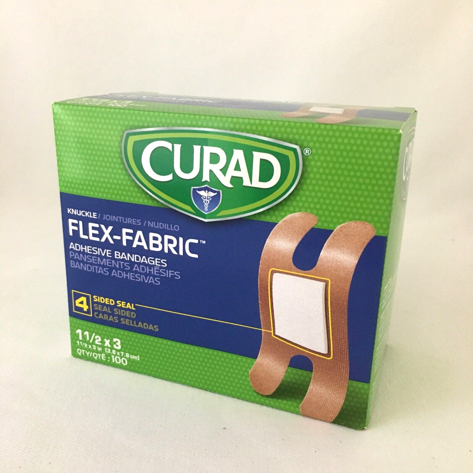 Curad 100 Count Flex Fabric Adhesive Bandages for Knuckles Finger Joint ... - $3.76