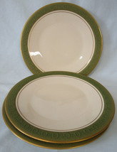 Franciscan China Mid Century Mad Men Antique Green Salad Plate Set of 3 - £14.70 GBP