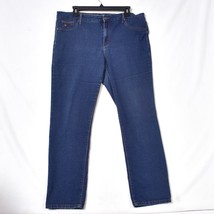 Gloria Vanderbilt Sadie Women&#39;s Blue Jenas Size 16 Dark Wash Straight - $17.04