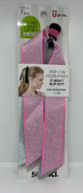 Scunci No Slip Grip All Day Hold - Pop It In Your Pony Pink White Multi Color - £3.71 GBP