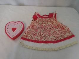 American Girl Bitty Baby Little Sweetie Outfit Valentine's Day Retired With Puz - $31.70