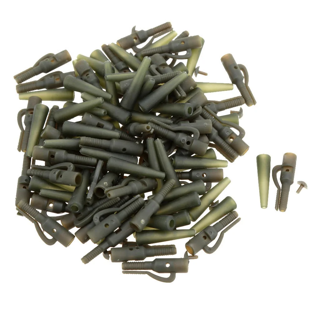 Sporting 50Pcs/Sets Fishing Terminal Tackle Safety Lead Clips With Pins Tail Rub - £23.84 GBP