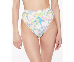 Jessica Simpson High Waist Bikini Bottoms White Tie Dye Size M New Pink ... - $26.68